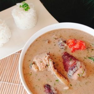 Sauce arachide au riz