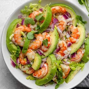 Salade Avocat au Crevettes