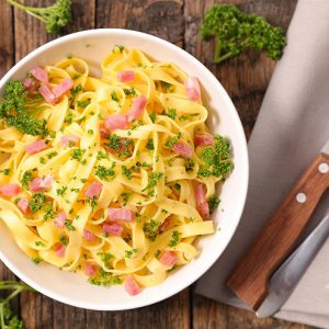 Tagliatelle aux Jambons